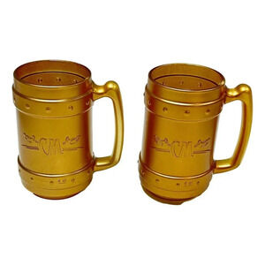 Captain Morgan Gold  Rum Tankard Glasses Lot 2 Pasabahce Limited Edion